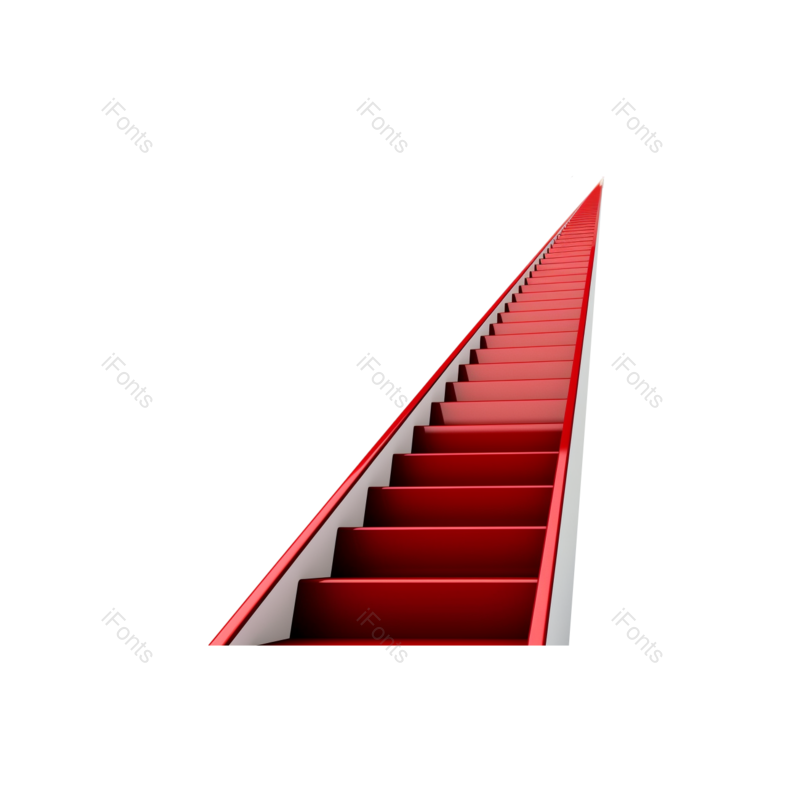 梯子图片,白色背景元素,方向PNG,红色免抠素材